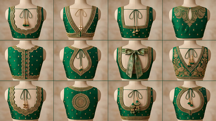 Karwa Chauth 2026 special uniqe blouse design it will add a special charm to the beauty