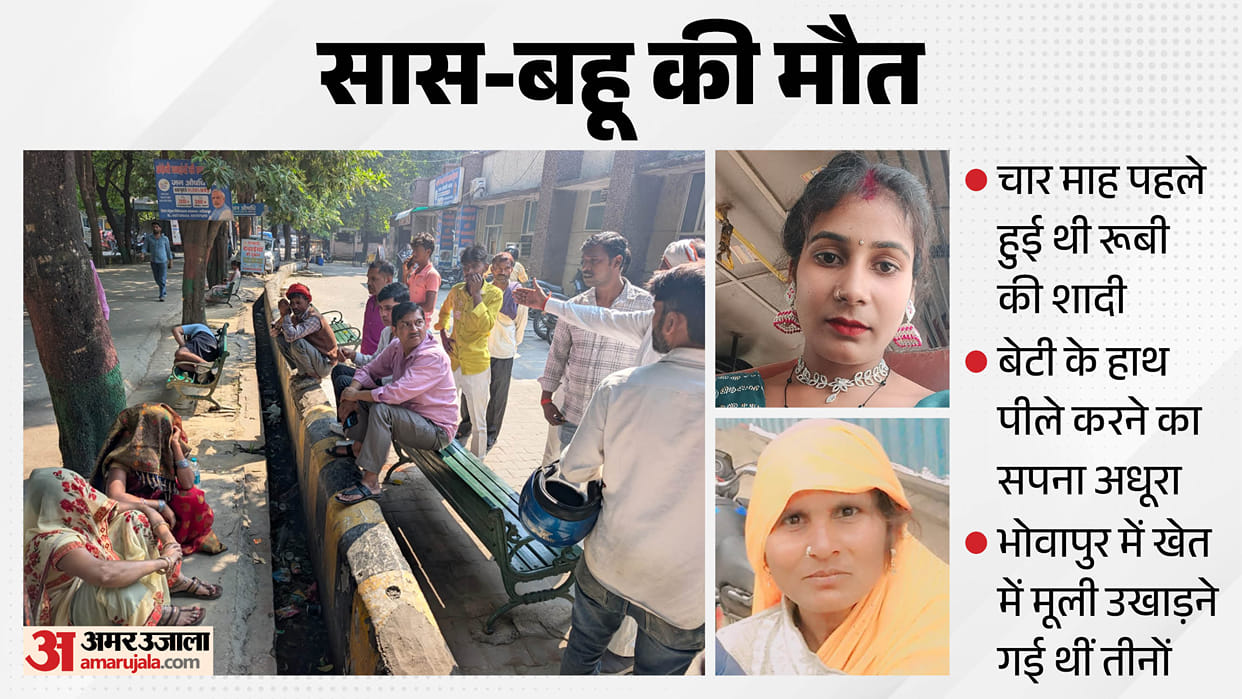 Mother-in-Law and Daughter-in-Law Die of Electrocution in Farm Accident in Ghaziabad UP News in Hindi