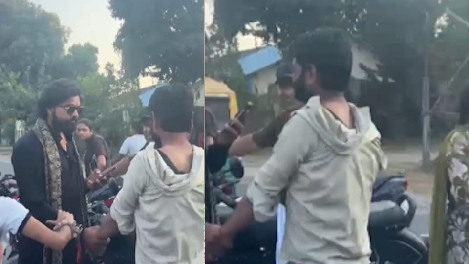 Jhansi: Woman Chases and Beats Man Accused of Harassment; Police Take Him Into Custody