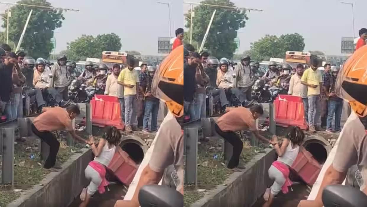 American Woman Refuses to Leave Drain Video Goes Viral on Internet