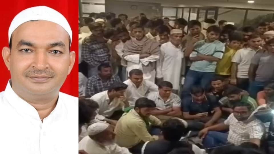 Meerut: A crowd created a commotion at a hospital following the death of a former village head