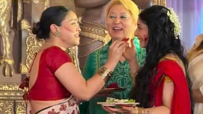 Durga Puja 2026: rupali ganguly tanisha mukherjee Photos Viral from Sindoor khela celebration