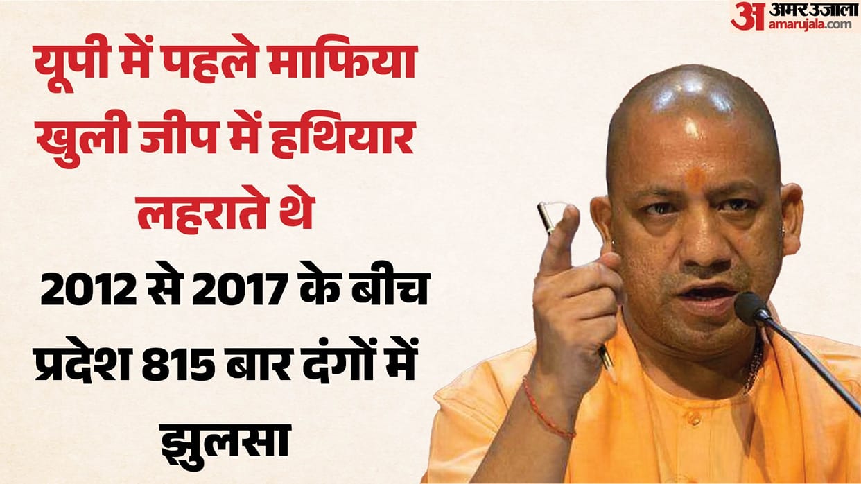 UP: CM Yogi said – earlier the police had rusty rifles in their hands, automatic weapons were in the hands of
