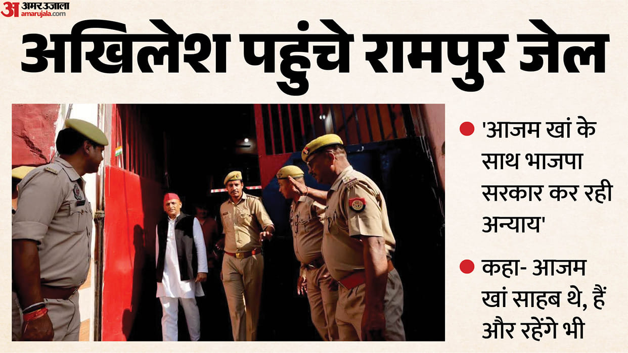 UP: Akhilesh meets Azam Khan in Rampur jail, says Azam Khan was, is and will remain a true leader; the govern