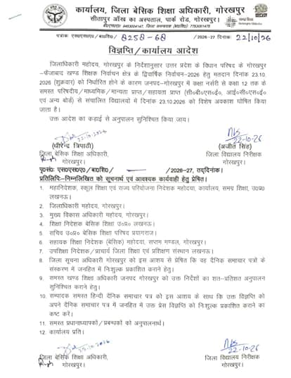 All Schools Up to Class 12 to Remain Closed Tomorrow Due to Teachers MLC Election