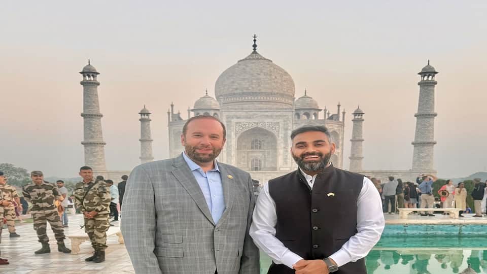 US Congressman Jason Smith Visits Taj Mahal with Family