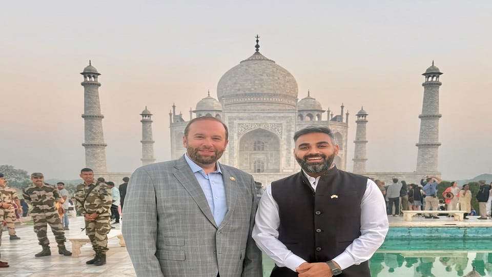 US Congressman Jason Smith Visits Taj Mahal with Family