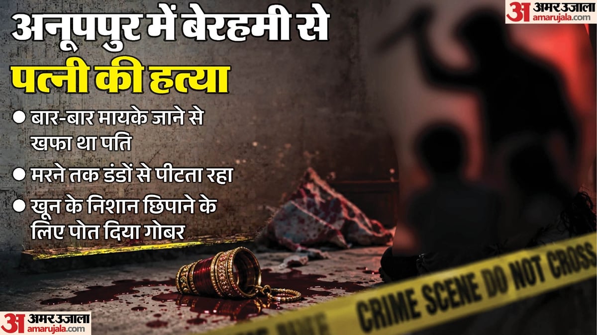 दरिंदा निकला पति: मायके जाने को लेकर विवाद, पति ने डंडे से पीटकर कर दी पत्नी की हत्या; पांच साल पहले लव मैरिज