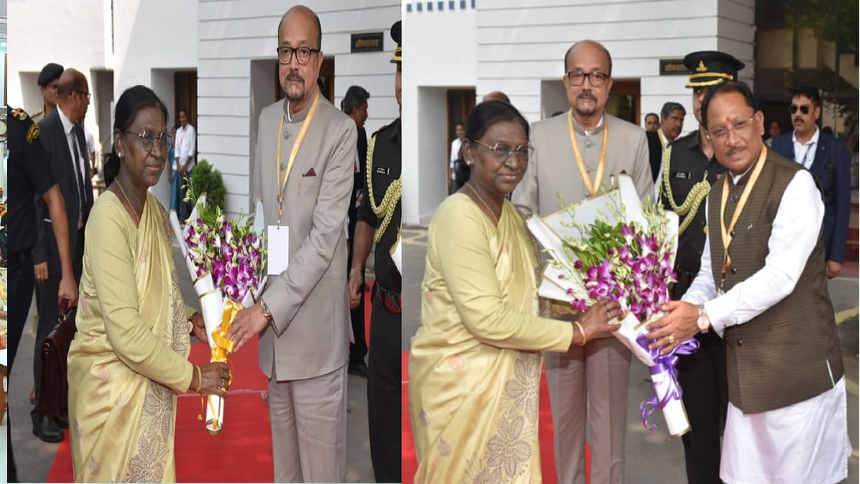 President Droupadi Murmu Raipur CG Visit; unveil 200-rupee commemorative coin at Lok Bhawan