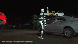 H2-X Kung Fu Legend Guardian, Unitree New Humanoid Robot Jumping off Cars, Stopping Intruders