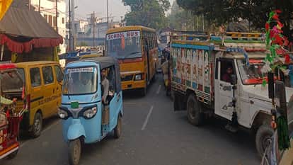 Hathras Mandi Paddy Arrival Jam