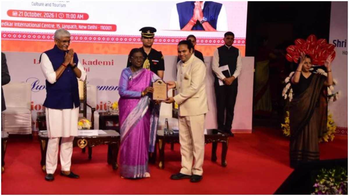 कलाकार चंद्रशेखर सैन को राष्ट्रीय पुरस्कार