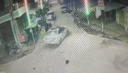 Kanpur Struck by car young man then laid on roof with his finger wedged into window glass run over and killed