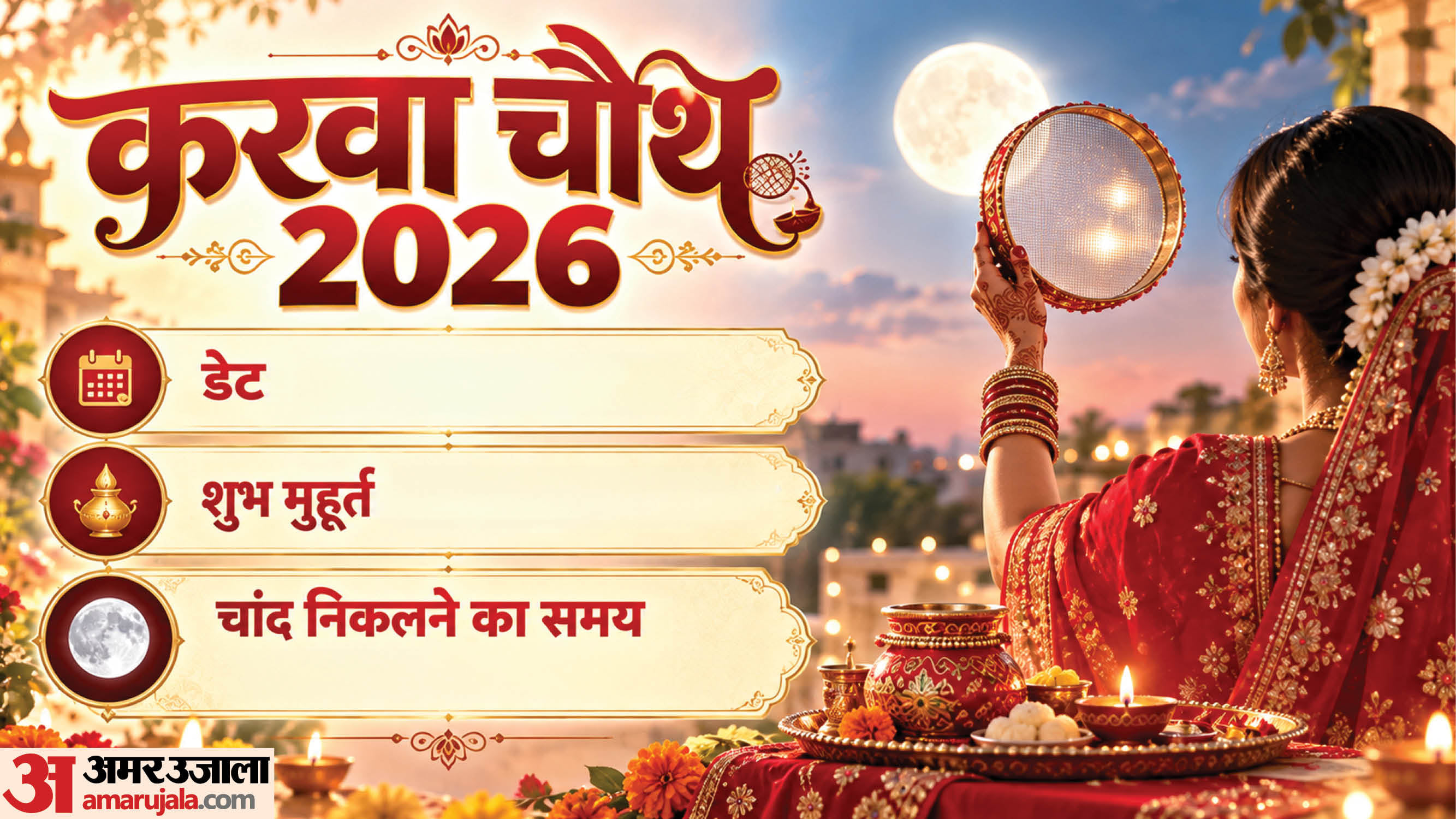 kab hai Karwa Chauth 2026 date tithi puja muhurat and sargi time