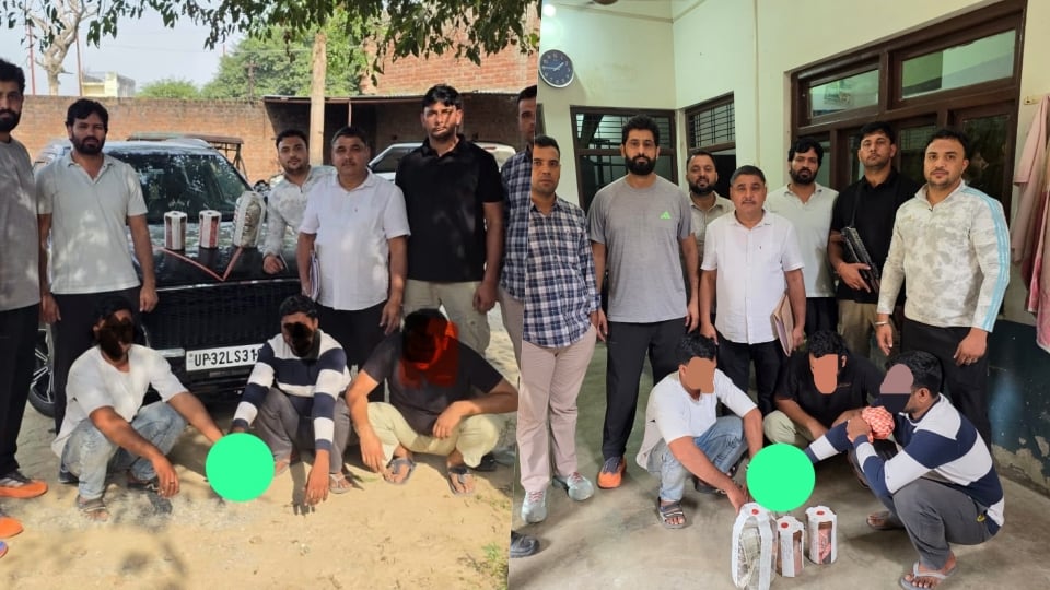 पुलिस की गिरफ्त में आरोपी