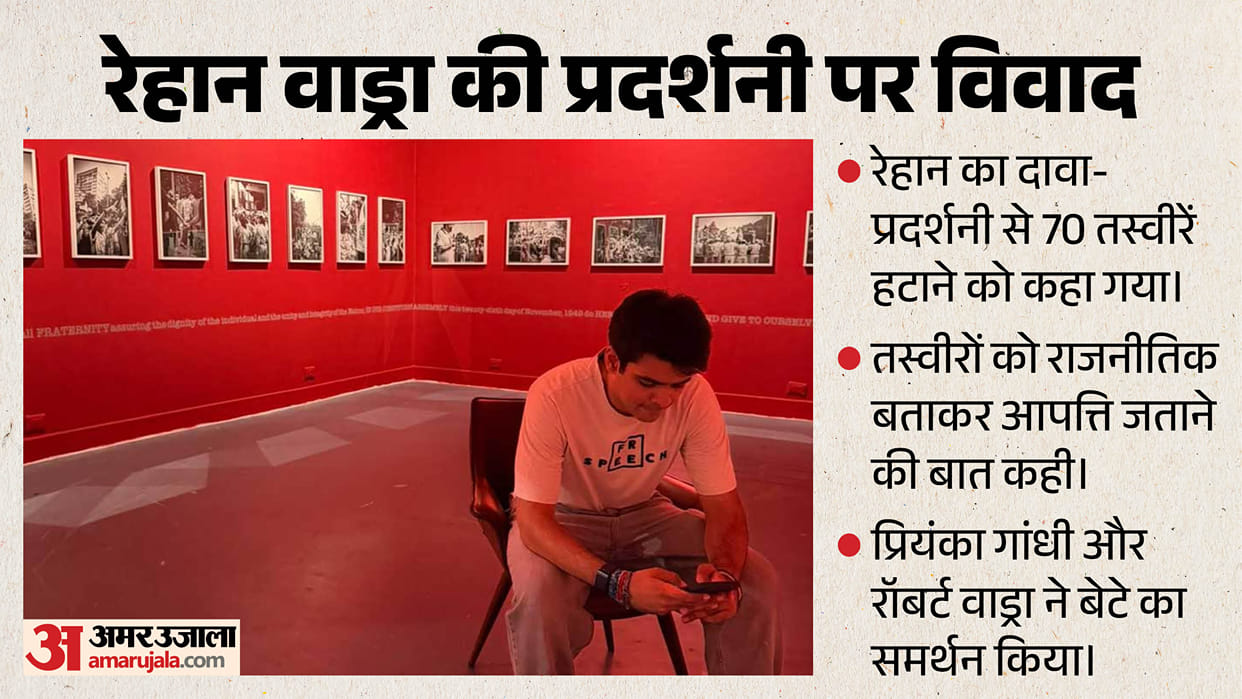 raihan vadra bikaner house exhibition censorship row