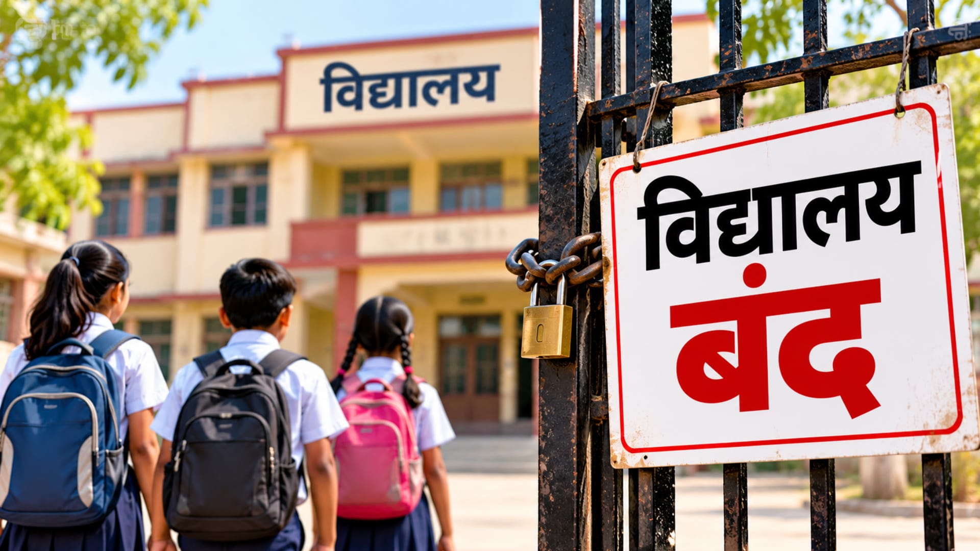 स्कूल बंद।