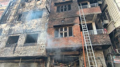 Major fire in Varanasi Blaze breaks out in a shop selling brooms and paints