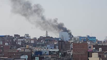 Major fire in Varanasi Blaze breaks out in a shop selling brooms and paints