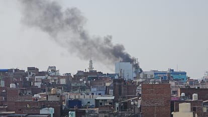 Major fire in Varanasi Blaze breaks out in a shop selling brooms and paints
