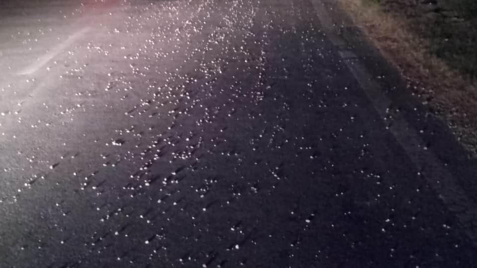 Gravel scattered on Dharchula Highway