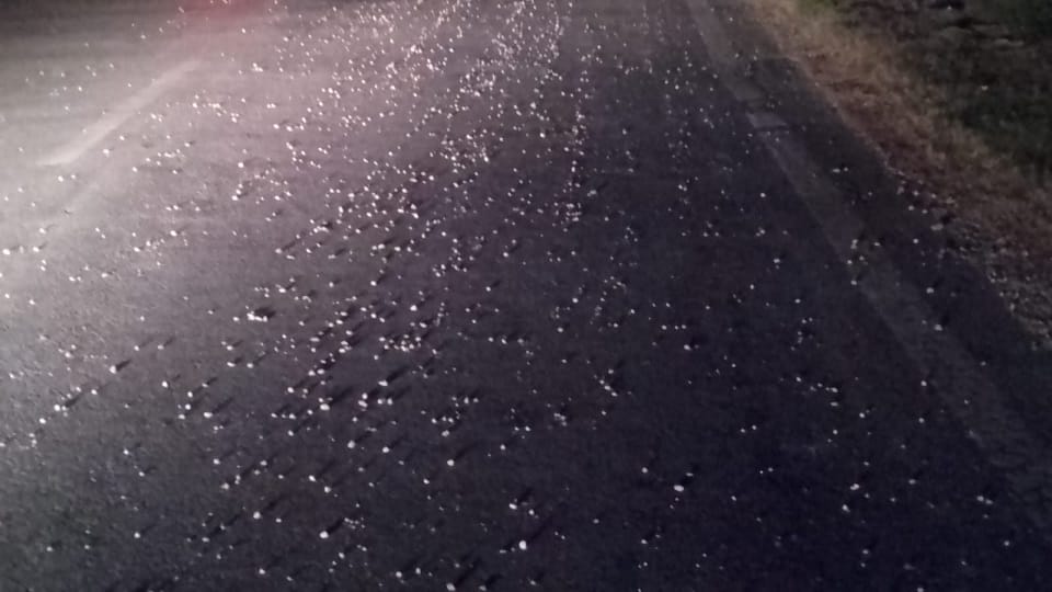 Gravel scattered on Dharchula Highway