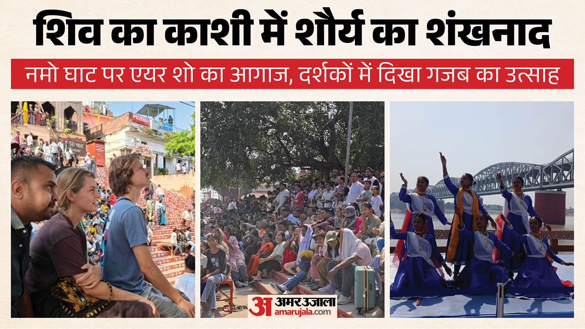 तस्वीरें: आसमान में वायुसेना का शक्ति प्रदर्शन, लड़ाकू विमान के करतब देख बोले दर्शक- ये पल ऐतिहासिक