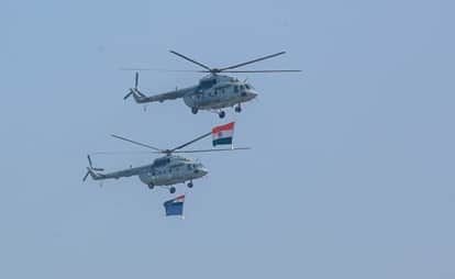 Varanasi: Air Forces prowess resonates over Ganga spectators thrilled by maneuvers of Rafale and Sukhoi jets