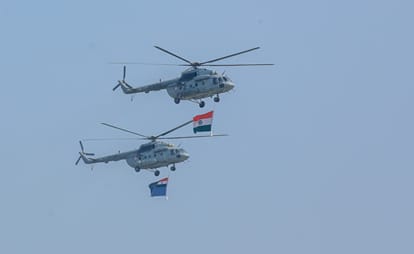 Varanasi: Air Forces prowess resonates over Ganga spectators thrilled by maneuvers of Rafale and Sukhoi jets