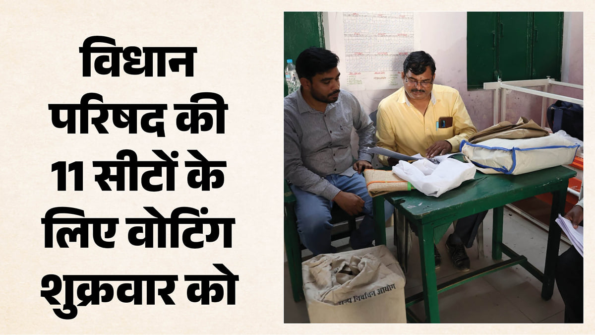 यूपी: विधान परिषद की 11 सीटों के लिए शुक्रवार को 14.81 लाख मतदाता करेंगे वोट; 72 जिलों में होगी वोटिंग