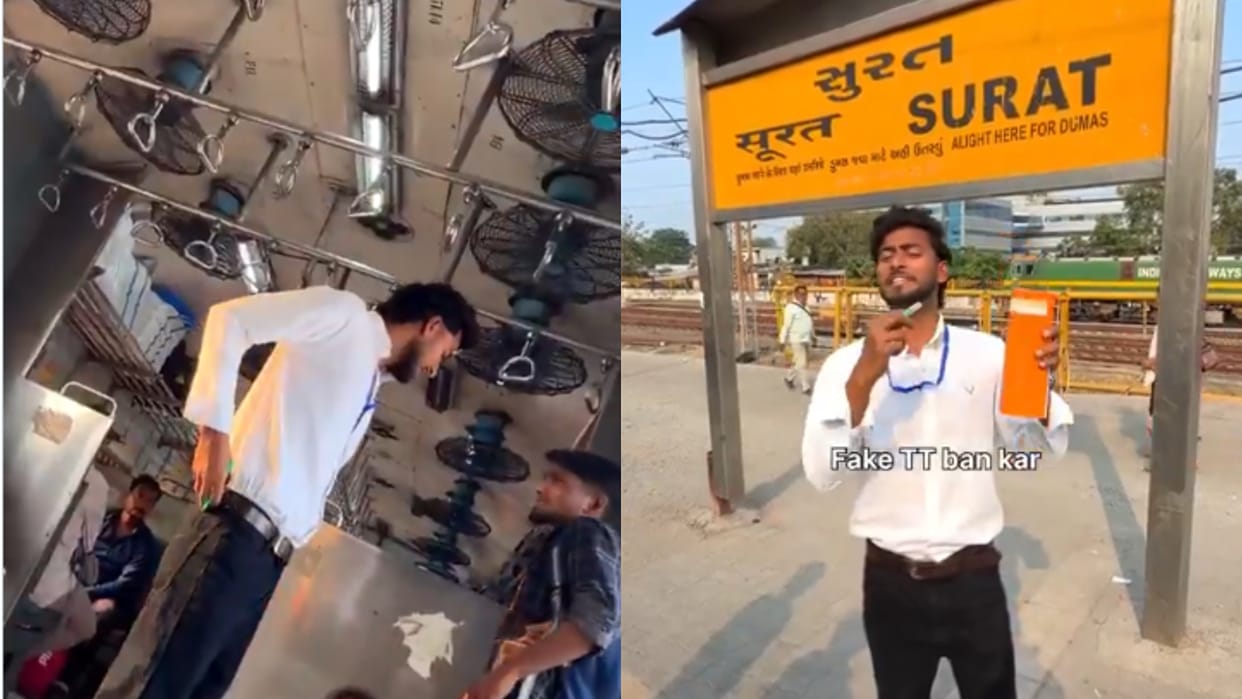 Surat Viral Video Man Arrested for Pretending to Be a TTE and Collecting Money from Passengers