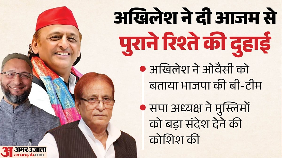 यूपी: 'सपा आजम खां के साथ, 2027 में भाजपा से जनता लेगी जुल्मों का हिसाब'; अखिलेश ने ओवैसी को लेकर कही ये बात