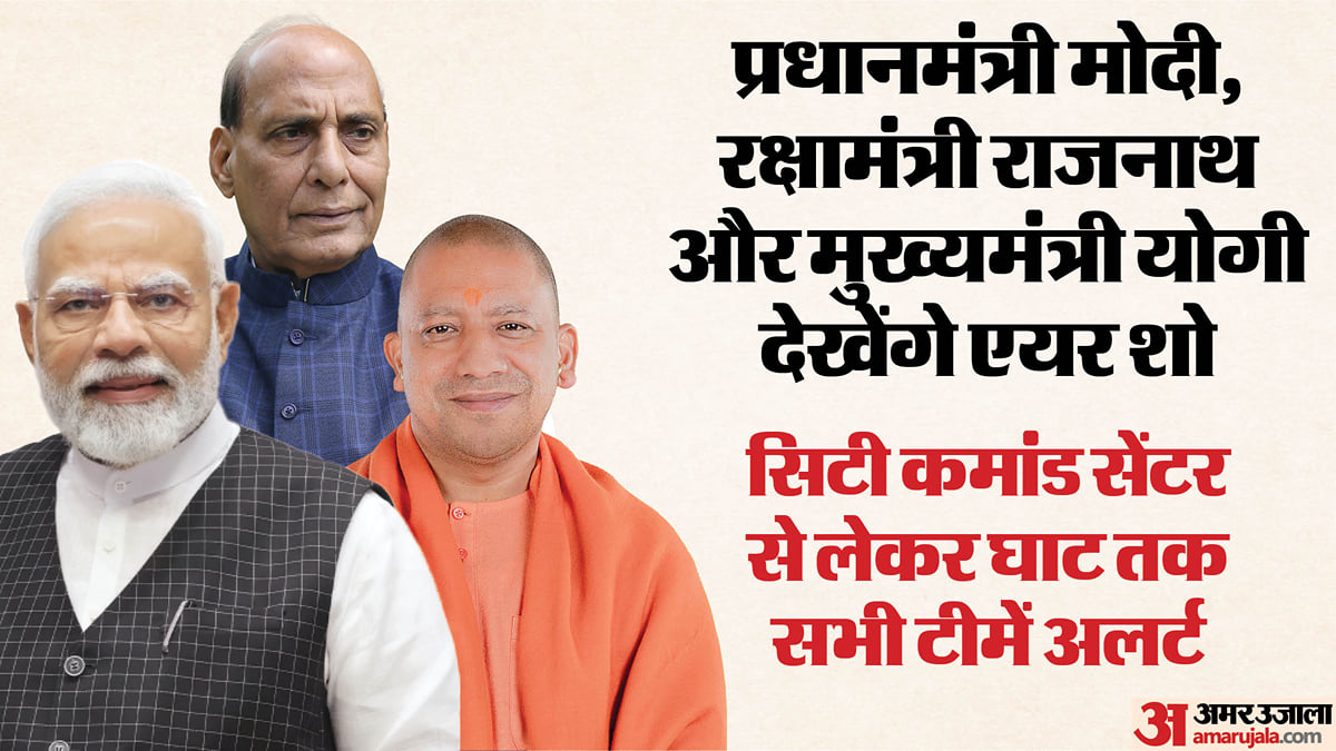 एयर शो: पीएम मोदी, रक्षामंत्री राजनाथ और सीएम योगी कल आएंगे, बंद होंगे रास्ते; एसपीजी ने नमो घाट पर डाला डेरा