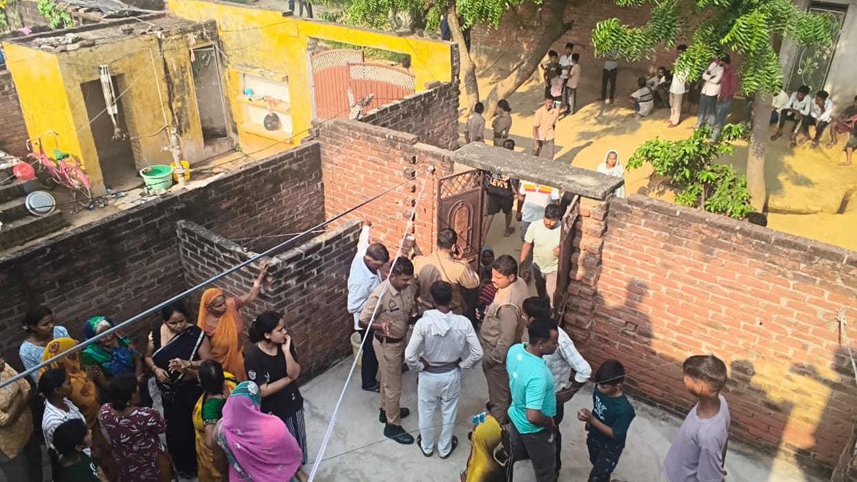 Auraiya Elderly womans body found tied to a cot at her home murder following a robbery suspected