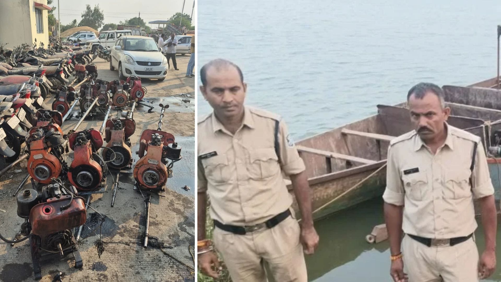 खनिज विभाग ने की छापेमारी