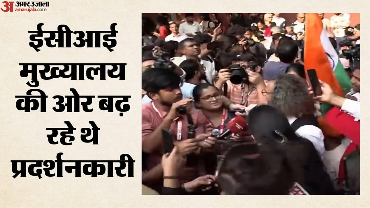 Delhi Police detain several protesters during March against SIR