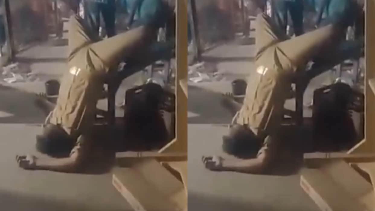 Policeman Seen Lying Backwards on Chair Video Sparks Debate on Social Media