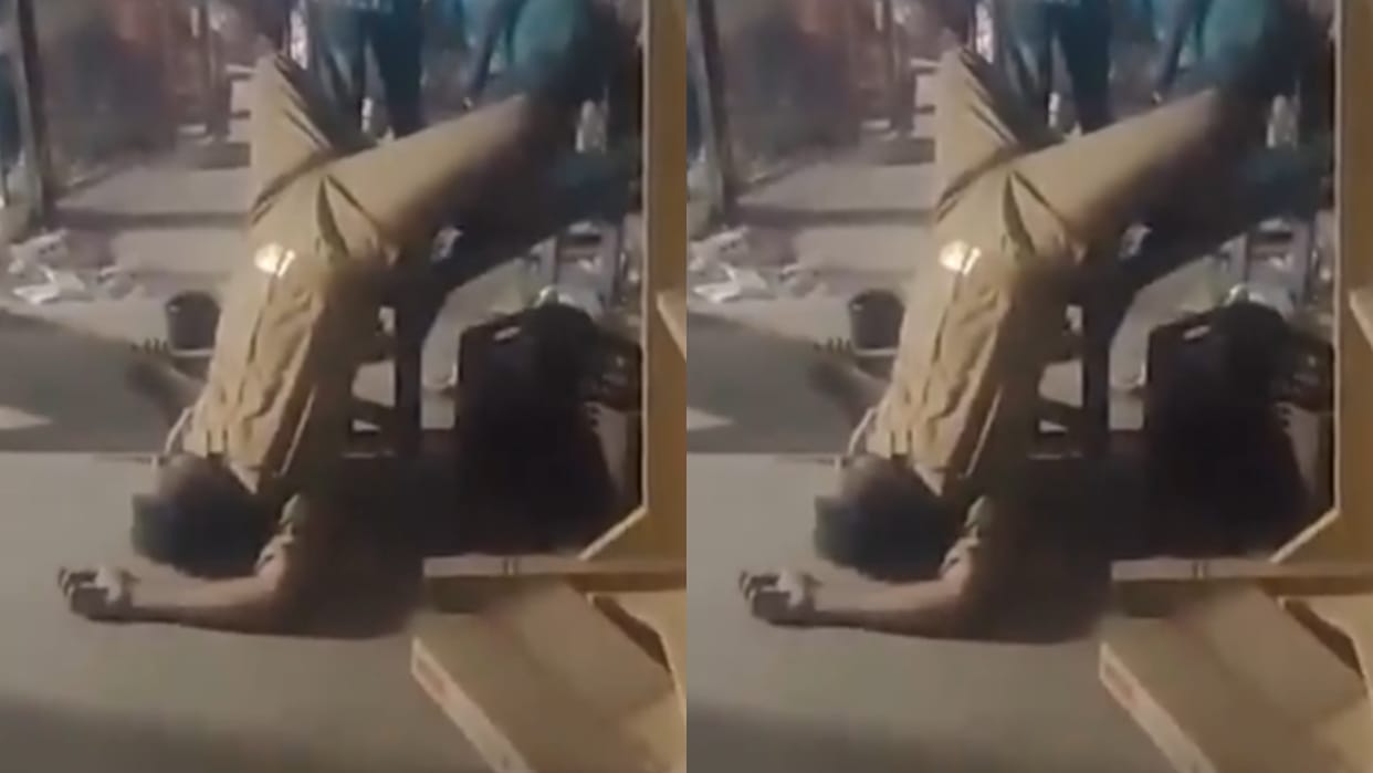 Policeman Seen Lying Backwards on Chair Video Sparks Debate on Social Media