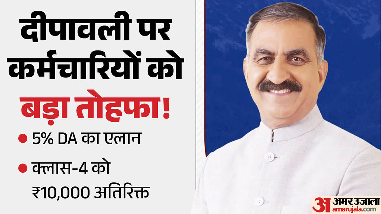 Himachal Pradesh CM Sukhvinder Singh Sukhu announces DA payment before Diwali 2026