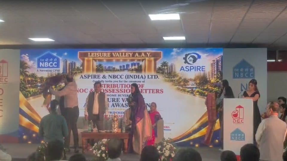 14 year wait Hope rekindled for receiving keys to their own homes 51 families in Greater Noida receive possess