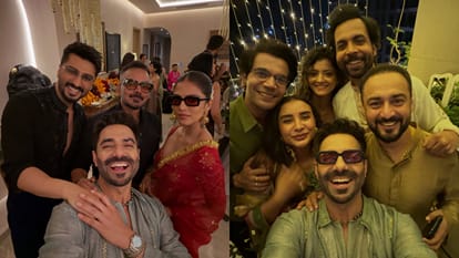 Udta Teer Actor Ayushmann Khurrana Host Diwali Party karan johar to sara celeb attend Star studded celebration