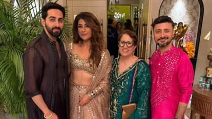 Udta Teer Actor Ayushmann Khurrana Host Diwali Party karan johar to sara celeb attend Star studded celebration