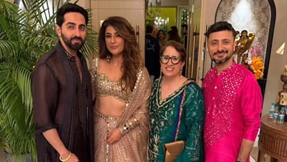 Udta Teer Actor Ayushmann Khurrana Host Diwali Party karan johar to sara celeb attend Star studded celebration