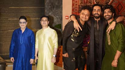 Udta Teer Actor Ayushmann Khurrana Host Diwali Party karan johar to sara celeb attend Star studded celebration