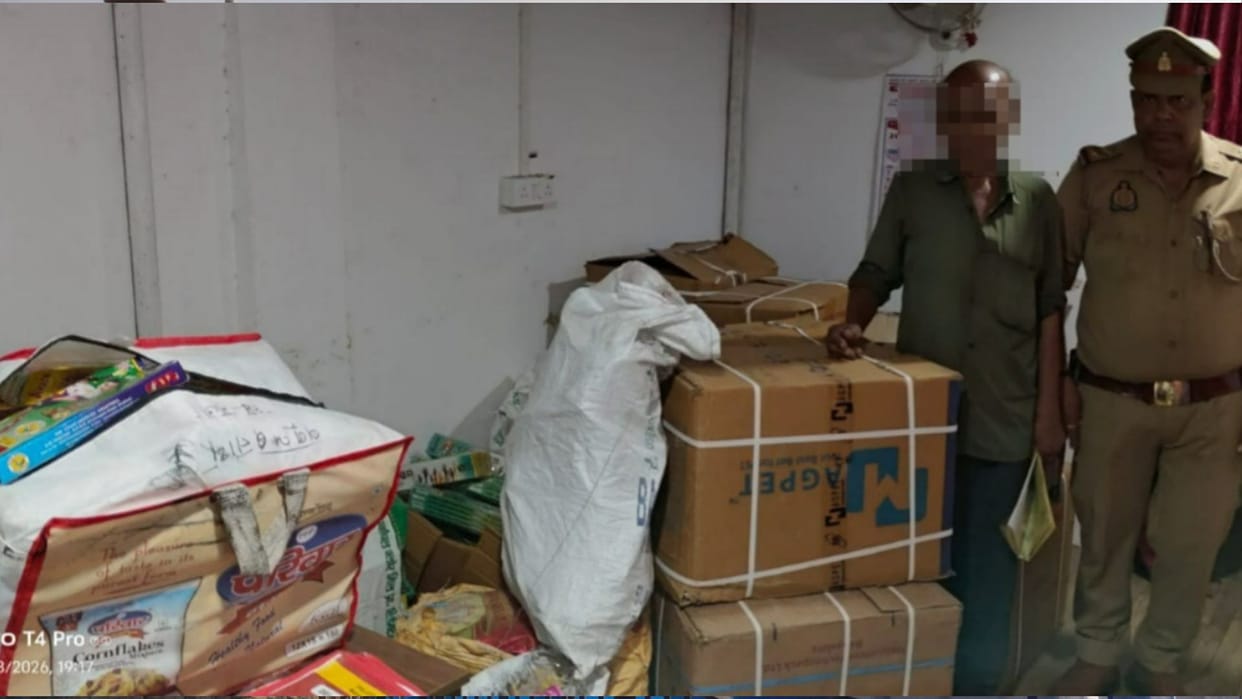 Five quintals of illegal firecrackers seized from residential house one person arrested in jaunpur