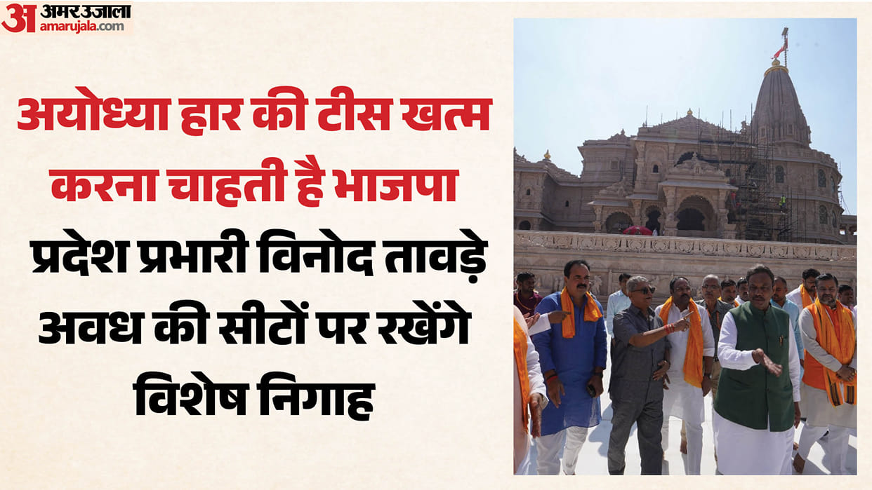UP: BJP activates Awadh constituency ahead of elections, in-charge Vinod Tawde reviews preparations