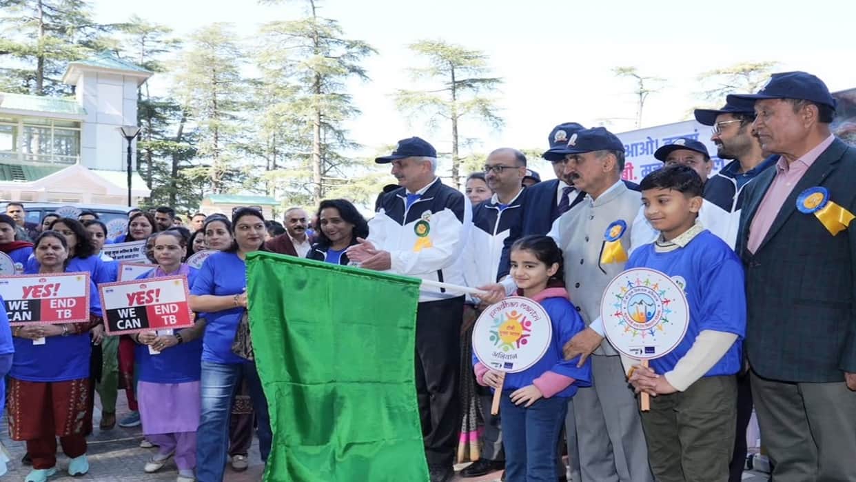 Shimla: cm sukhvinder sukhu flags off the Health Department’s walkathon