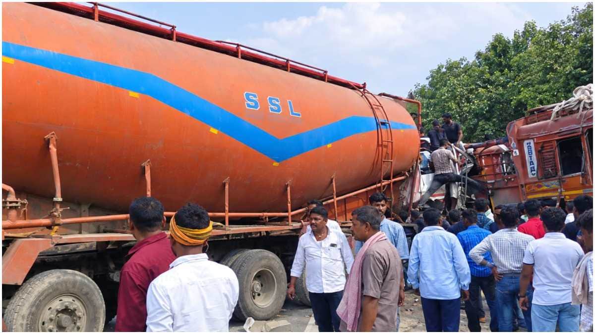 begusarai nh31 accident three vehicles collision sahebpur kamal traffic jam
