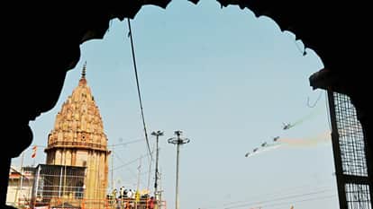 varahasi Air Show Aircraft hover sky arrive supersonic speed upon receiving signal chants Mahadev resound