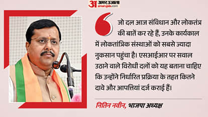 नितिन नवीन, भाजपा अध्यक्ष